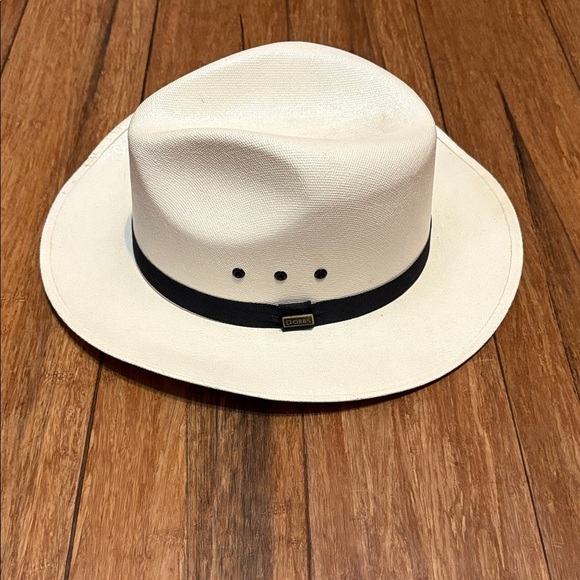 Dobbs Cowboy Hat Ivory 6 7/8 - Picture 2 of 16